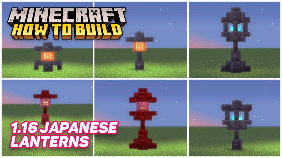 In this Minecraft tutorial I show you how to build  Japanese Lanterns using 1.16 blocks!
youtu.be/1kwBPjeZ6Mc