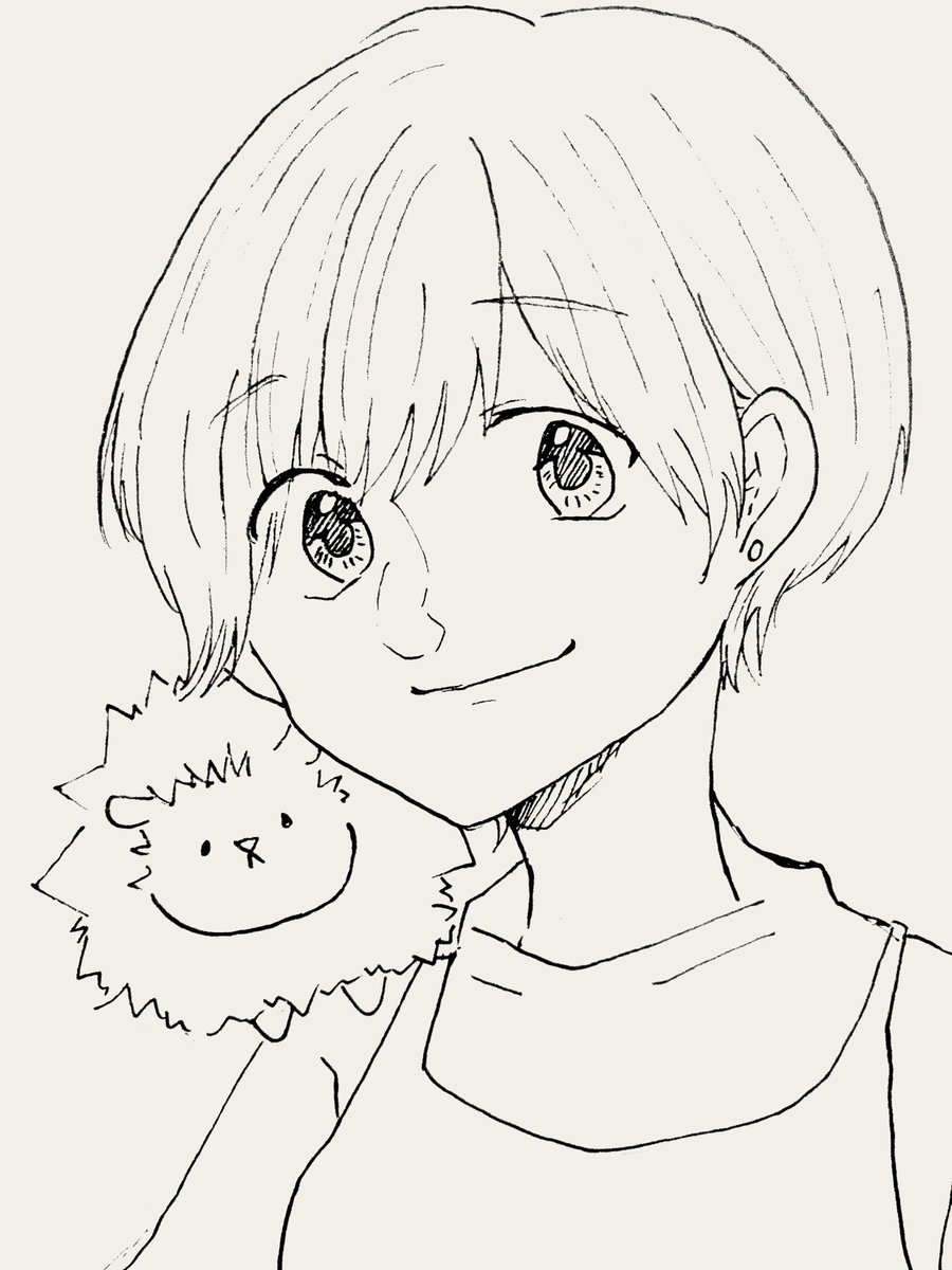 guuguu103's tweet photo. アナログで描いたやつです🙆‍♀️
 #イラスト好きな人と繋がりたい 
#アイコン依頼 https://t.co/6II9VtLrtN