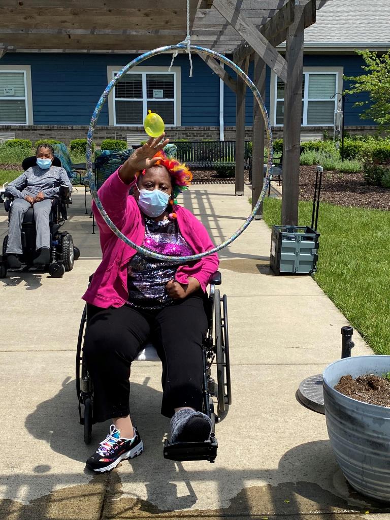 ArlingtonPHC's tweet photo. For our South American Carnival Theme Week, we enjoyed games, fun, and laughter! #SeniorLiving https://t.co/t8pxqJPCe4