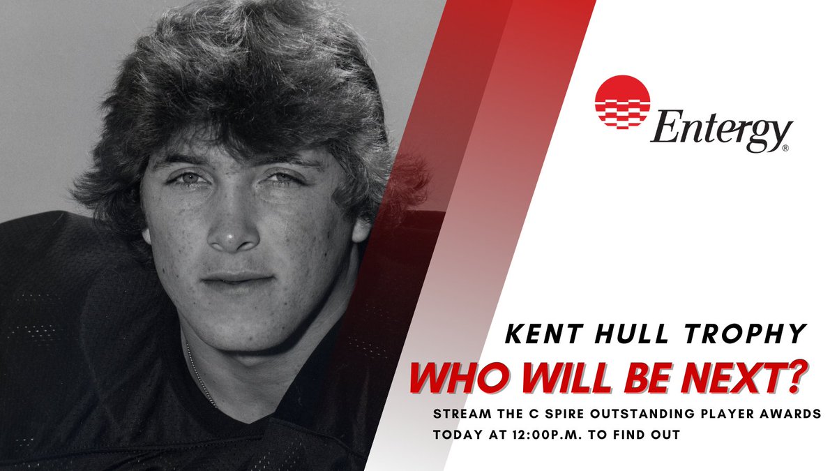 MsSportsHoF's tweet photo. 𝗪𝗛𝗢 𝗪𝗜𝗟𝗟 𝗕𝗘 𝗧𝗛𝗘 𝗡𝗘𝗫𝗧 𝗞𝗘𝗡𝗧 𝗛𝗨𝗟𝗟 𝗧𝗥𝗢𝗣𝗛𝗬 𝗥𝗘𝗖𝗜𝗣𝗜𝗘𝗡𝗧?
Tune into the Virtual @Cspire Outstanding Player Awards TODAY 12PM
Stream with this link: https://t.co/eF4Lr2lx1H
Thank you, Entergy, for sponsoring this award!
#CSpire #CSOPA #MSHOF https://t.co/Q0pnl9dd4I