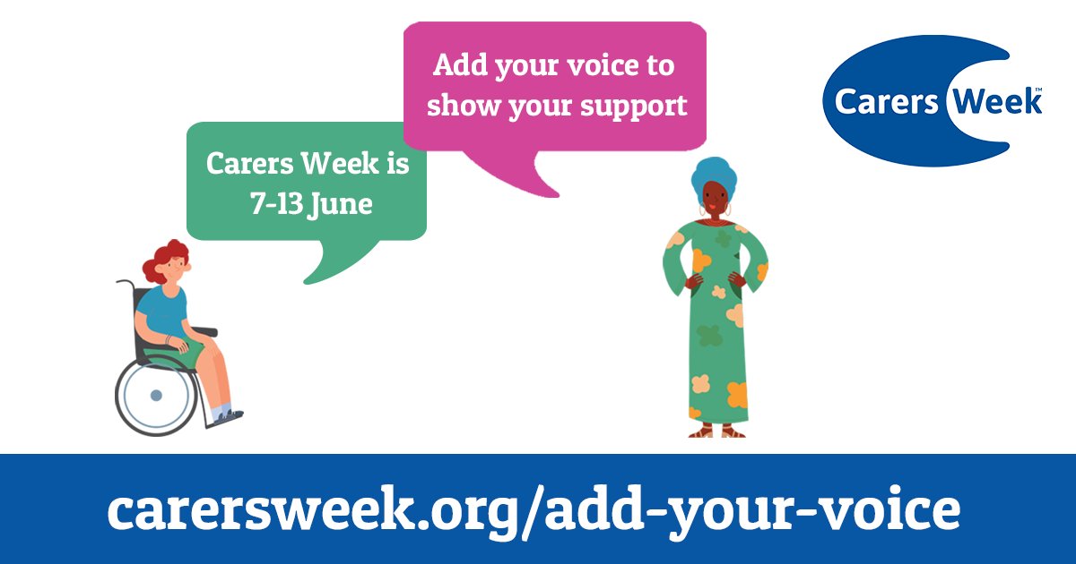 It's two weeks to #CarersWeek 2021!

Show your support by adding your voice here: carersweek.org/add-your-voice