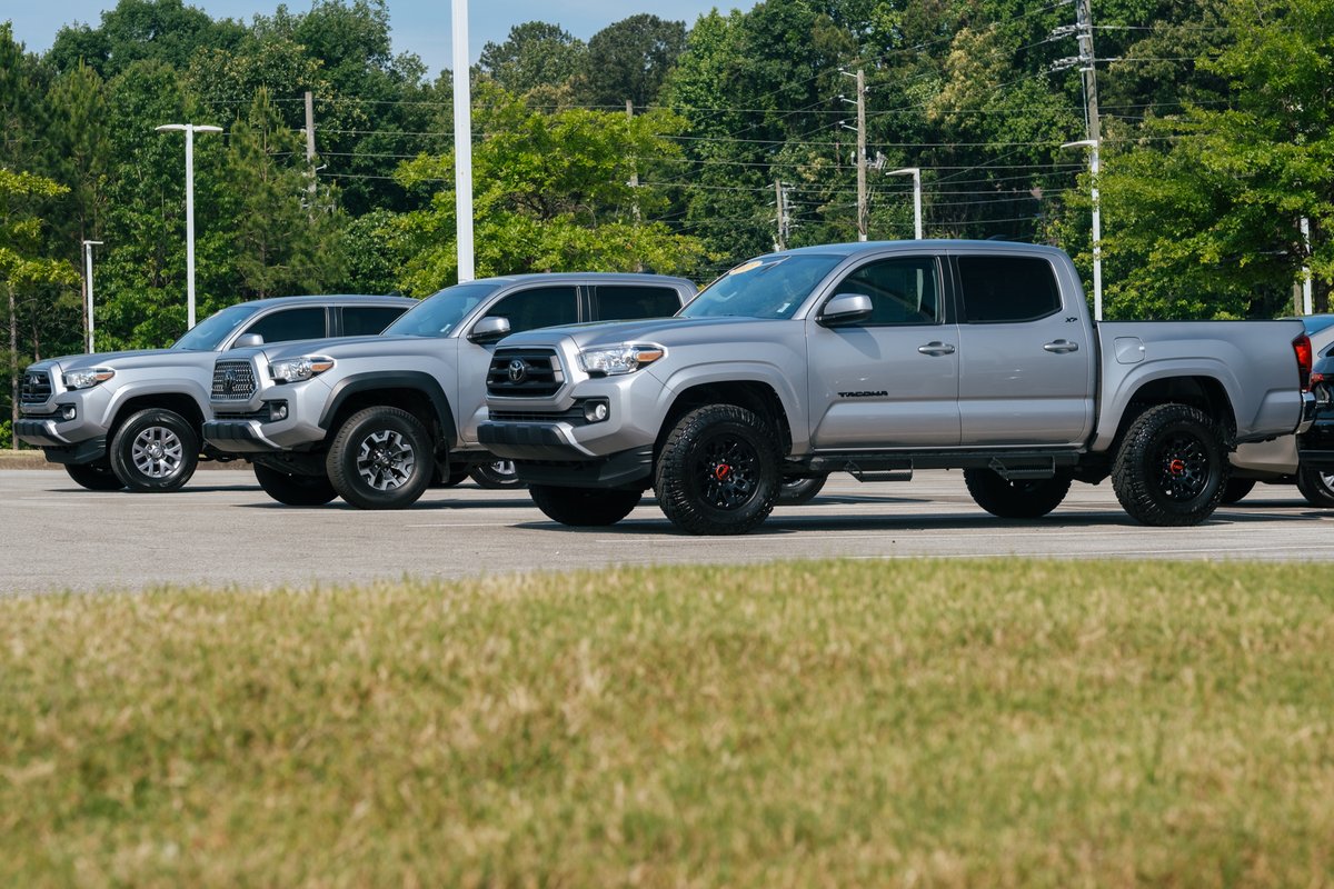 We had a few used Tacomas hit the lot this weekend! Three currently available to choose from and 20+ other used Toyotas available now. See all of our used Toyotas here: bit.ly/3vjYEnb