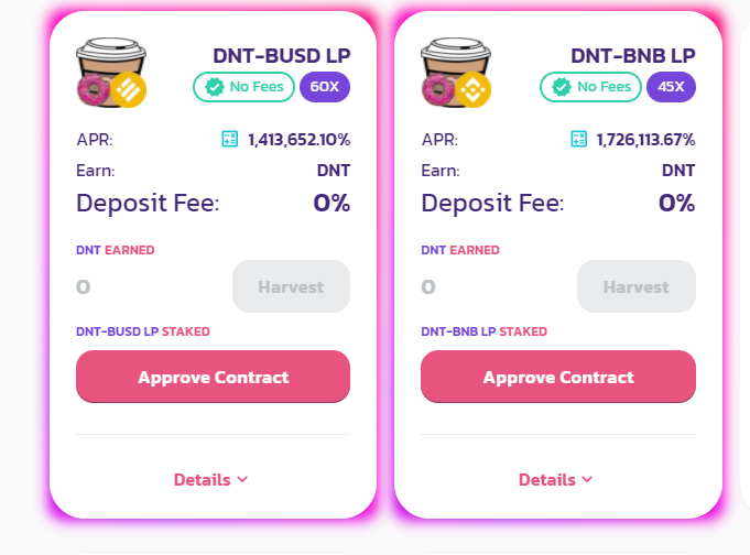 DONUTSWAPP's tweet photo. FARMS IS LIVE!!! WHAT ARE YOU WAITING FOR DONUTIERS?
https://t.co/vyHYanZhx7

Join us: https://t.co/u05PvZ3pvJ

#airdrops #Altcoins #BSC #BinanceSmartChain #bnbgem #BUSD #Binance #DeFi #Donutswap #MOONSHOT #MUNCH #YieldFarming https://t.co/JQKkQsGjgd