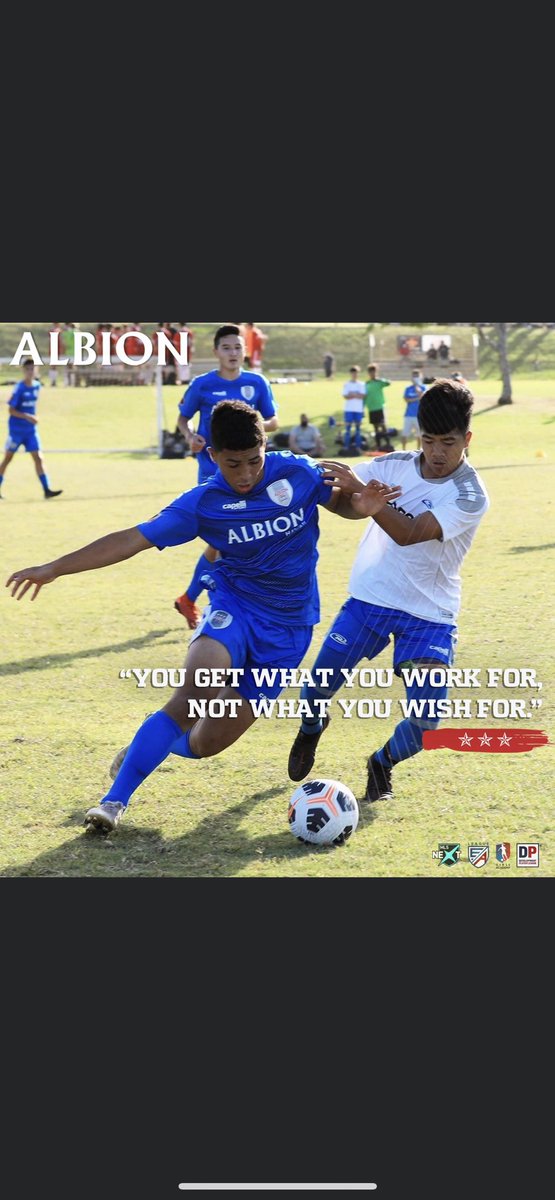 “You get what you work for, not what you wish for.” #MondayMotivation 👊🏼💥 . . . . . #ALBION_SC #WERALBION #ALBIONStrong #ALBIONNation #soccer #youthsoccer