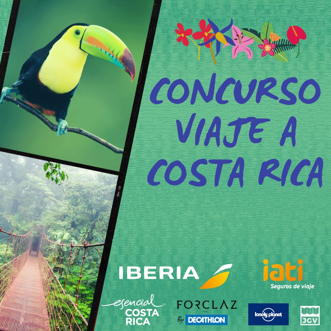 ✨CONCURSO EN INSTAGRAM✨

Las #iatiJGV te llevan de viaje a 🦎COSTA RICA🦎 con un concurso de reels viajeros en #instagram. 
Participa y opta a este súper premio aquí ⤵️ instagram.com/p/CO0HFvEMgLW/

👉🏼 <a href="/iatiseguros/">IATI SEGUROS</a> <a href="/Iberia/">Iberia</a> @DecathlonES <a href="/lonelyplanet_es/">Lonely Planet España</a> <a href="/Visit_CostaRica/">Visit Costa Rica</a> 👈🏼
#PuraVida