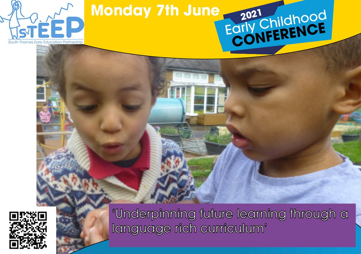 LtsapSchools's tweet photo. The 8th STEEP Annual Early Childhood Conference! Online! #Earlychildhood #cpd #langauge #

Underpinning future learning through a language rich curriculum, with keynotes from Anjali Patel, Mine Conkbayir and Jean Gross (CBE)

https://t.co/i6bp11Lqua https://t.co/5M5JpnNfNV