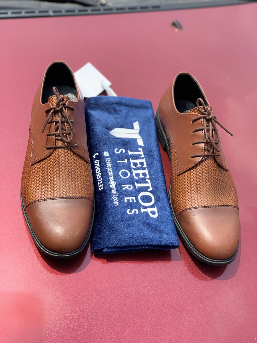 Teetopstores's tweet photo. Brown Leather Derby Shoes

Available in all sizes(Made to Order)

Price: 17000

We deliver nationwide 

Send a DM to make your order today https://t.co/upoaPhCRvF