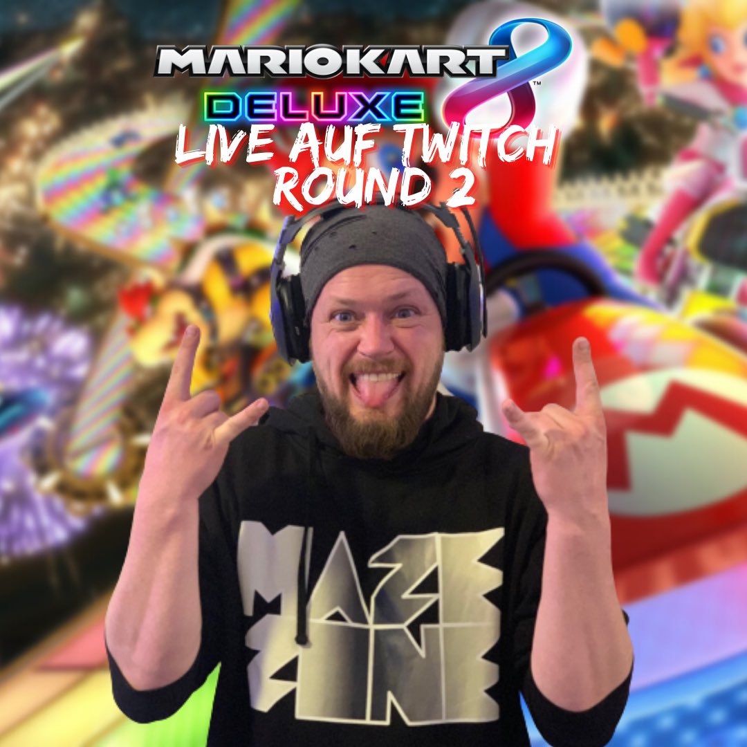 MazeZone89's tweet image. Round 2! Heute 21:00 Uhr gehts weiter mit #mariokart8deluxe auf der #nintendoswitch 🥳
Jeder der mitspielen will schickt mir einfach eine Anfrage oder meldet sich im Chat 😍
Hier ist mein #Freundescode zum adden
8064-5750-0431
#streamer #prouddad #nintendoswitch #mariokart