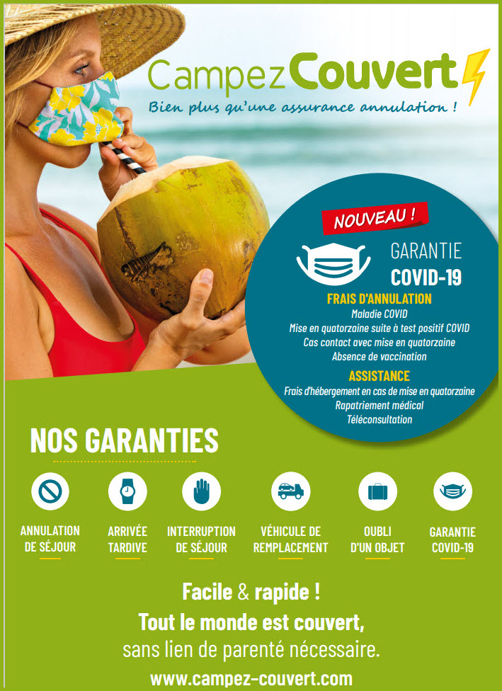 baiecamp's tweet photo. Pour des vacances en toute sérénité, choisissez l’assurance annulation Covid de notre partenaire Campez Couvert ! 👉https://t.co/A4MurBDZoV
For holiday, choose covid cancellation insurance with our partner Campez Couvert ! 👉https://t.co/pq9vkZkmP6
#assurance #covid #vacances2021 https://t.co/1aURzPApXq