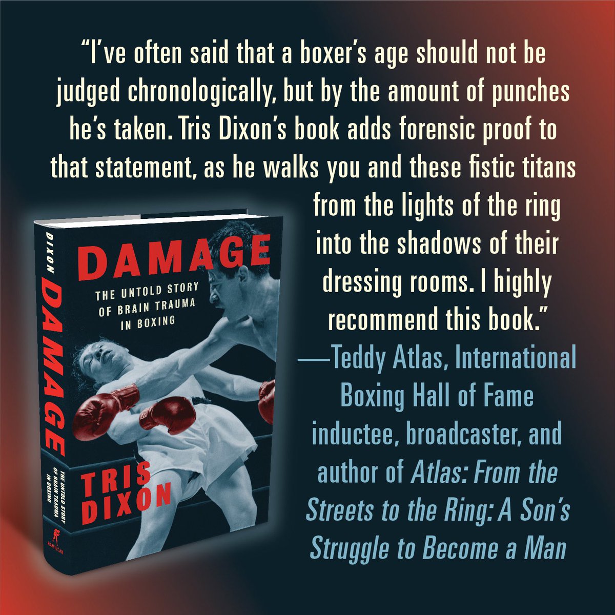 🇺🇸 Publication day of <a href="/TrisDixon/">Tris Dixon</a>’s

Damage: The Untold Story of Brain Trauma in Boxing

TOMORROW!

This is the book #boxing has been missing.

hamilcarpubs.com/damage