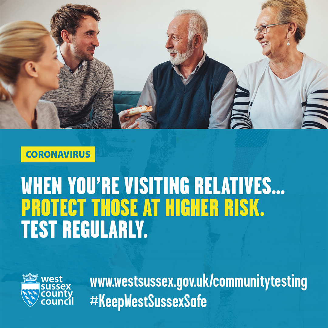 WSCCNews's tweet photo. As restrictions ease, let’s keep on protecting those at higher risk.
Take a regular test.
Order your free Covid-19 testing kit here:
https://t.co/wB6w549PyL
#GetTested
#TestRegularly https://t.co/4dHCBDXYSx