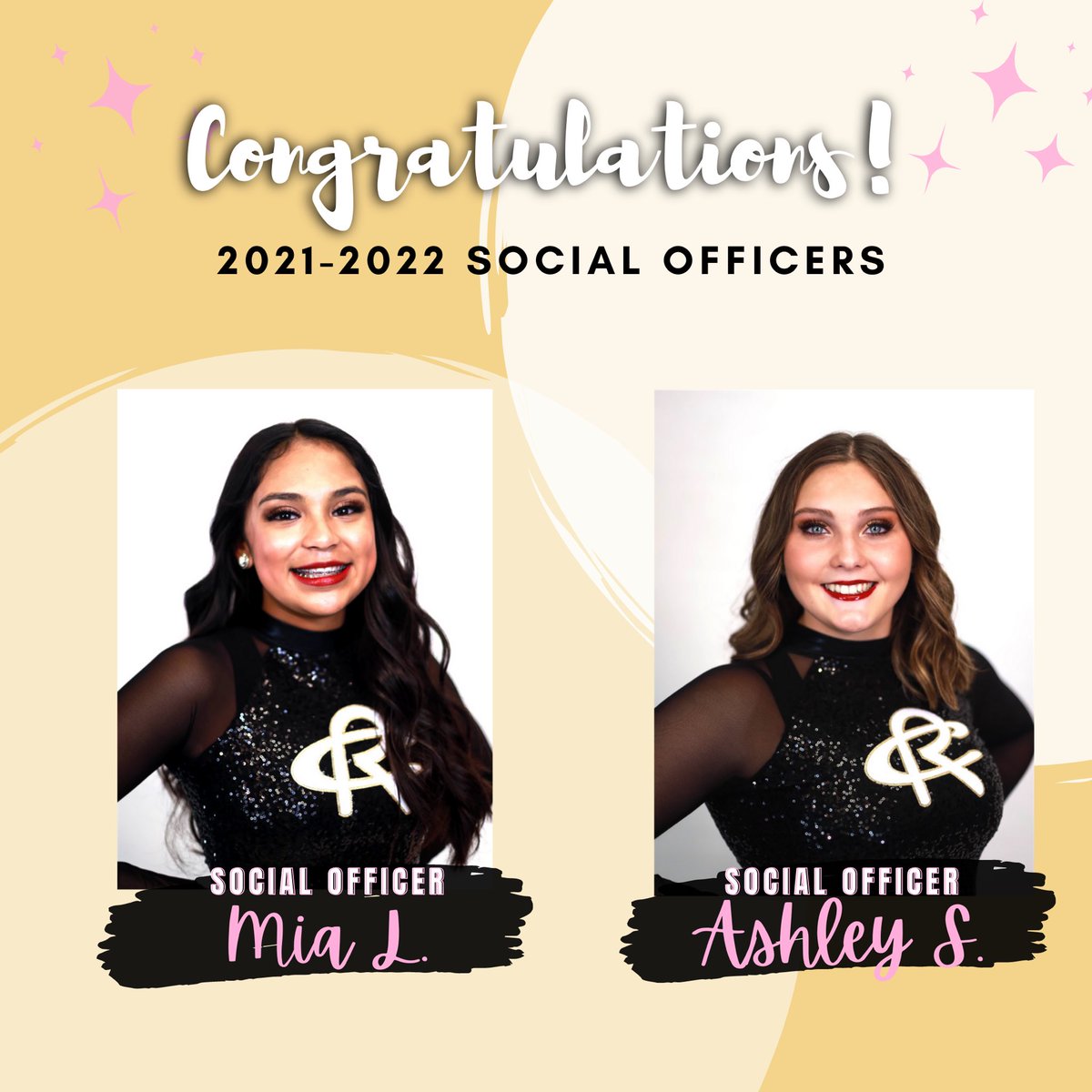 Congratulations to YOUR 2021-2022 Social Officers! ⭐️🎊