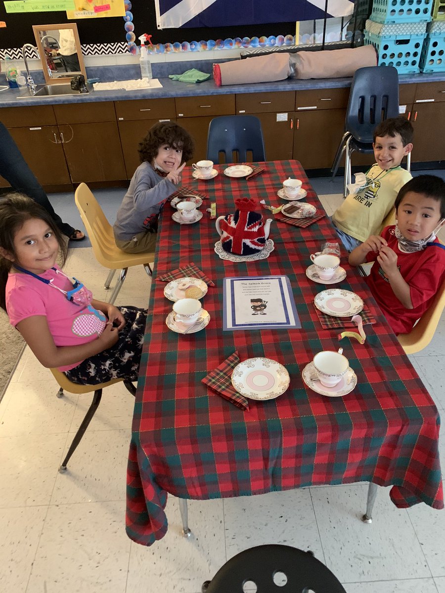 There’s a tea party in Mr. Archer’s room! <a href="/MPE_Mustangs/">Mountain Park ES</a>