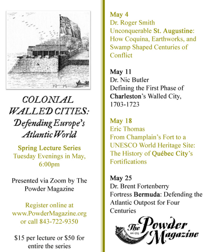 TOMORROW: Our final "Colonial Walled Cities" lecture takes us to Bermuda! Register at powdermag.org
