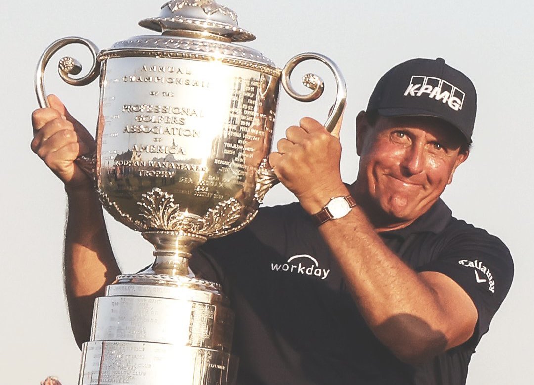 How it started .. how it’s going 😂 congrats <a href="/PhilMickelson/">Phil Mickelson</a> on a masterful performance this week! A real joy to watch 🏆