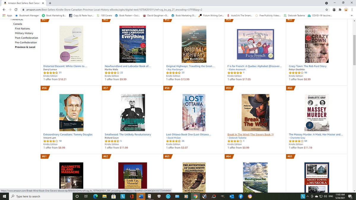 tadema22's tweet image. Break in The Wind Top 100
Best Sellers in Canadian Province & Local History eBooks
amzn.to/2KJ8fzK
