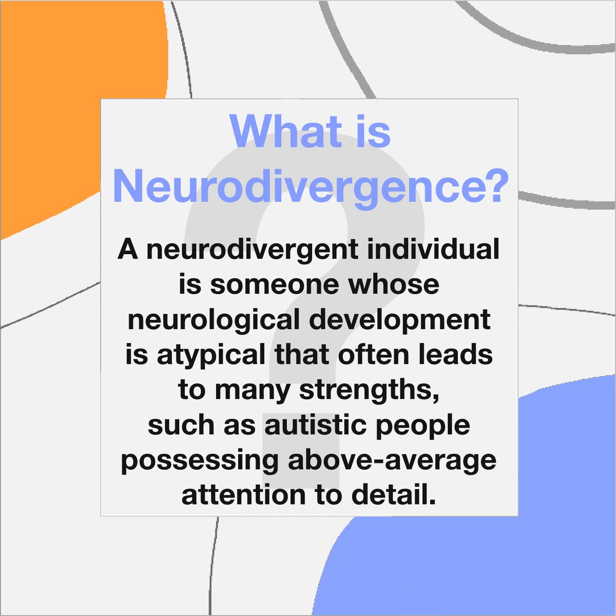 Understood_YE's tweet photo. Understood works to help raise awareness of neurodivergent individuals. Read to see what a neurodivergent condition is and visit our link in bio to find out more about neurodivergence. #youngenterprise #unseendisabilities #mentalhealth #neurodivergence https://t.co/orcPeUSSCq