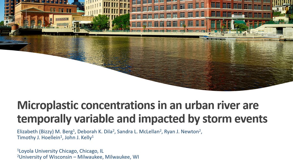 bizzy_berg's tweet photo. @sfs_src @BenthosNews At #2021SFS, I'm presenting on how microplastics move in rivers during storms. Is there dilution? Resuspension? Do microplastics move like fecal coliform, TSS, nitrate, sulfate, or chloride? Go to #S22 (Thurs PM) to hear me answer these questions! https://t.co/z3MhC0hy46
