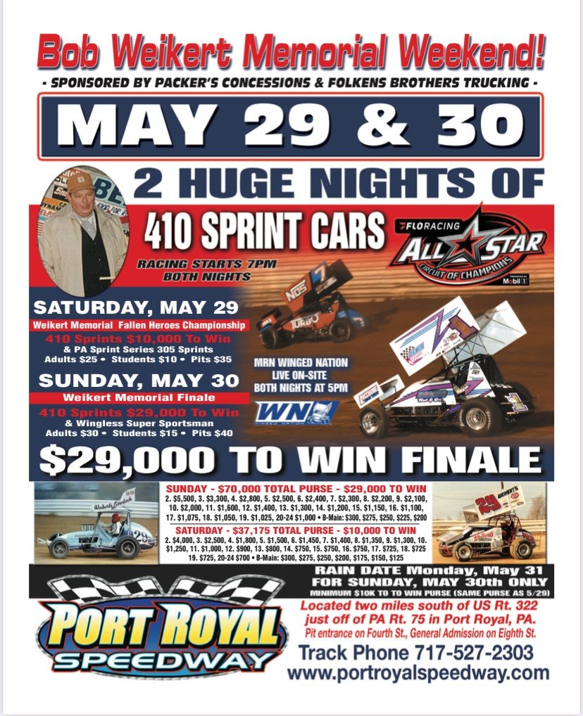 This Weekend at @PortRoyalSpdway @Weikert29 @ASCoC @FloRacing Woo Hoo!!!!