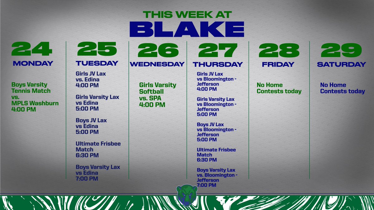 Come out and cheer on the bears in the final week of May! #GoBears