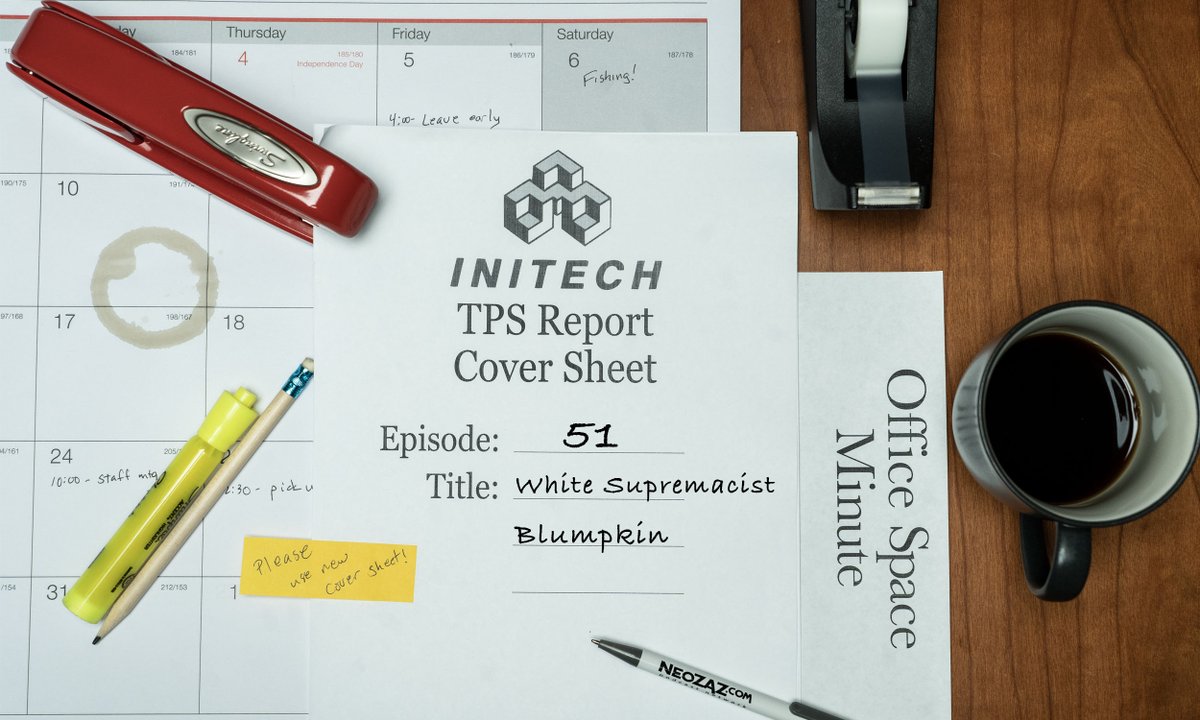 Whether you're working hard or hardly working, it's time for Office Space Minute, Episode 51 - White Supremacist Blumpkin, with special guest @SWICDAVE from @TheGr80s podcast and <a href="/swicpodcast/">Star Wars In Char</a>!

neozaz.com/office-space-m…