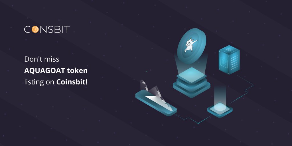 c0insbit's tweet photo. 🔥 Don't miss AQUAGOAT token listing on Coinsbit! 🔥

💥 Dear users, we are glad to announce that AQUAGOAT token will be available on Coinsbit on 24.05.2021!

💵 Pair:
AQUAGOAT/USDT

✅ To get more info: https://t.co/6gYAdAkBPg

🌈 Stay tuned!

#Coinsbit #Listing #AQUAGOAT https://t.co/27NqpAyiUE