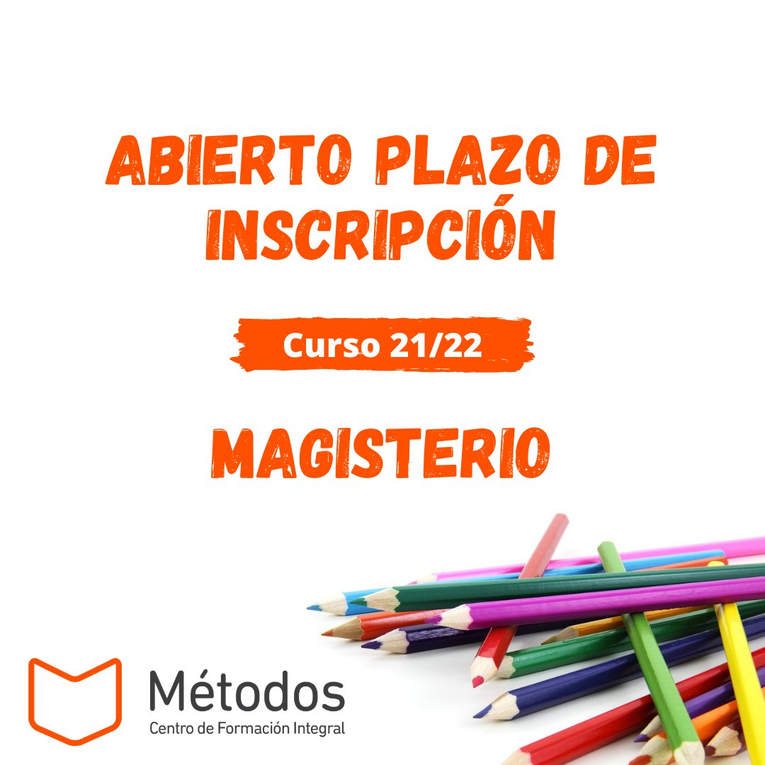 AcademiaMetodos's tweet photo. 👉👉 Curso de preparación para las OPOSICIONES de MAGISTERIO👈👈

👧INFANTIL 👦 PEDAGOGÍA TERAPÉUTICA 🏃‍♂️EDUCACIÓN FÍSICA

¡¡RESERVA TU PLAZA!!

https://t.co/318js3jvQB https://t.co/GC4VItqxlC