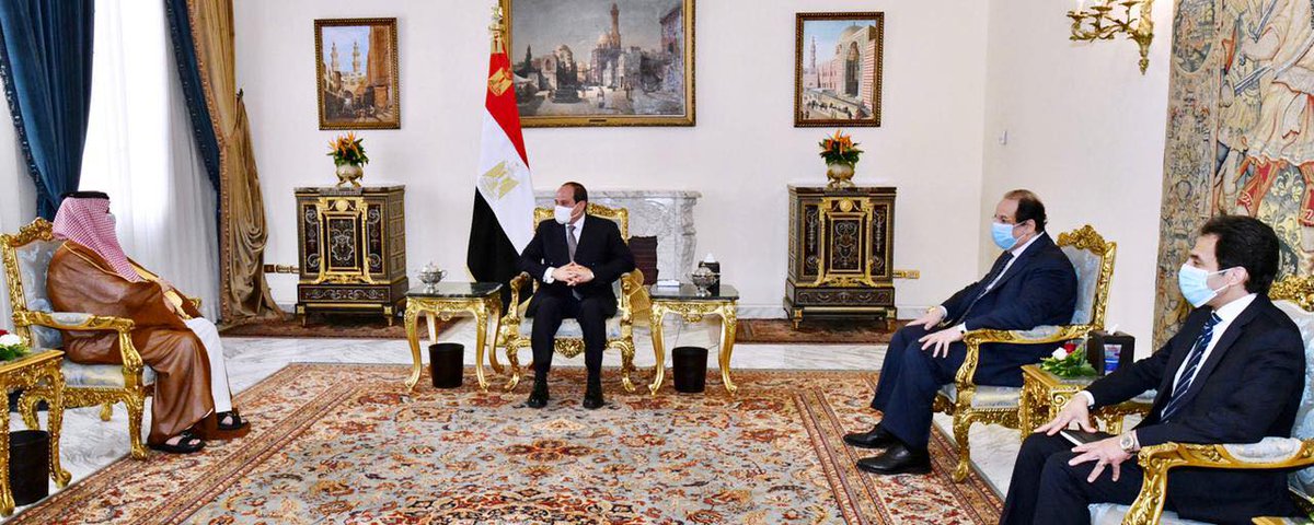رئيس مصر يستقبل المستشار تركي آل الشيخ رئيس هيئة الترفيه