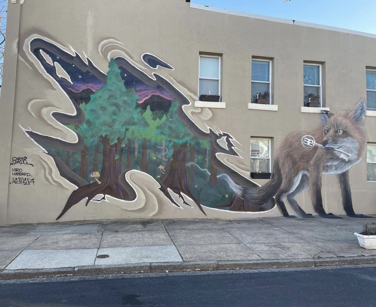 #MuralMonday: This imaginative mural is located at 300 S. Woodyear St in #Pigtown. 

Artists Instagram: Hiro Hubbard <a href="/breignstorm/">carter</a> &amp; @nether410
CC: <a href="/PigtownMainSt/">PigtownMainSt</a> <a href="/PigtownBmore/">Pigtown News</a>