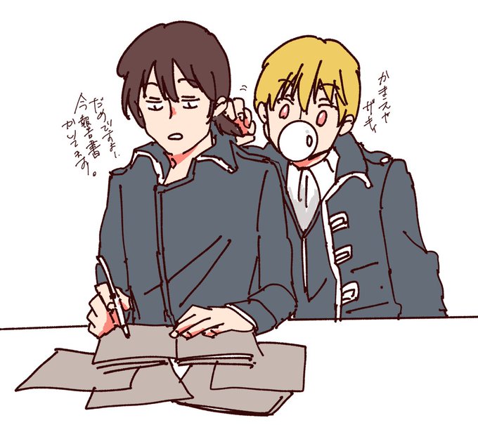 髪を引っ張りのtwitterイラスト検索結果