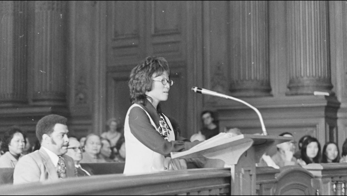 Linda Wang was the co-founder of the Chinatown Coalition for Better Housing, fighting for better housing conditions, resources, and availability. The group's landmark case won the approval of the Mei Lun Yuen Housing Project. #apahm #asianamericanhistory #chinatownrising