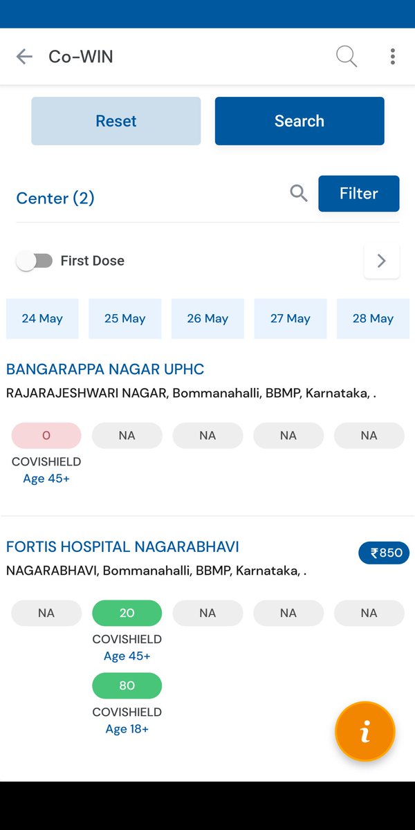 anandkumarmeher's tweet photo. @BloreVaccine Not confirmed, showing error https://t.co/wgEOOyC9tn