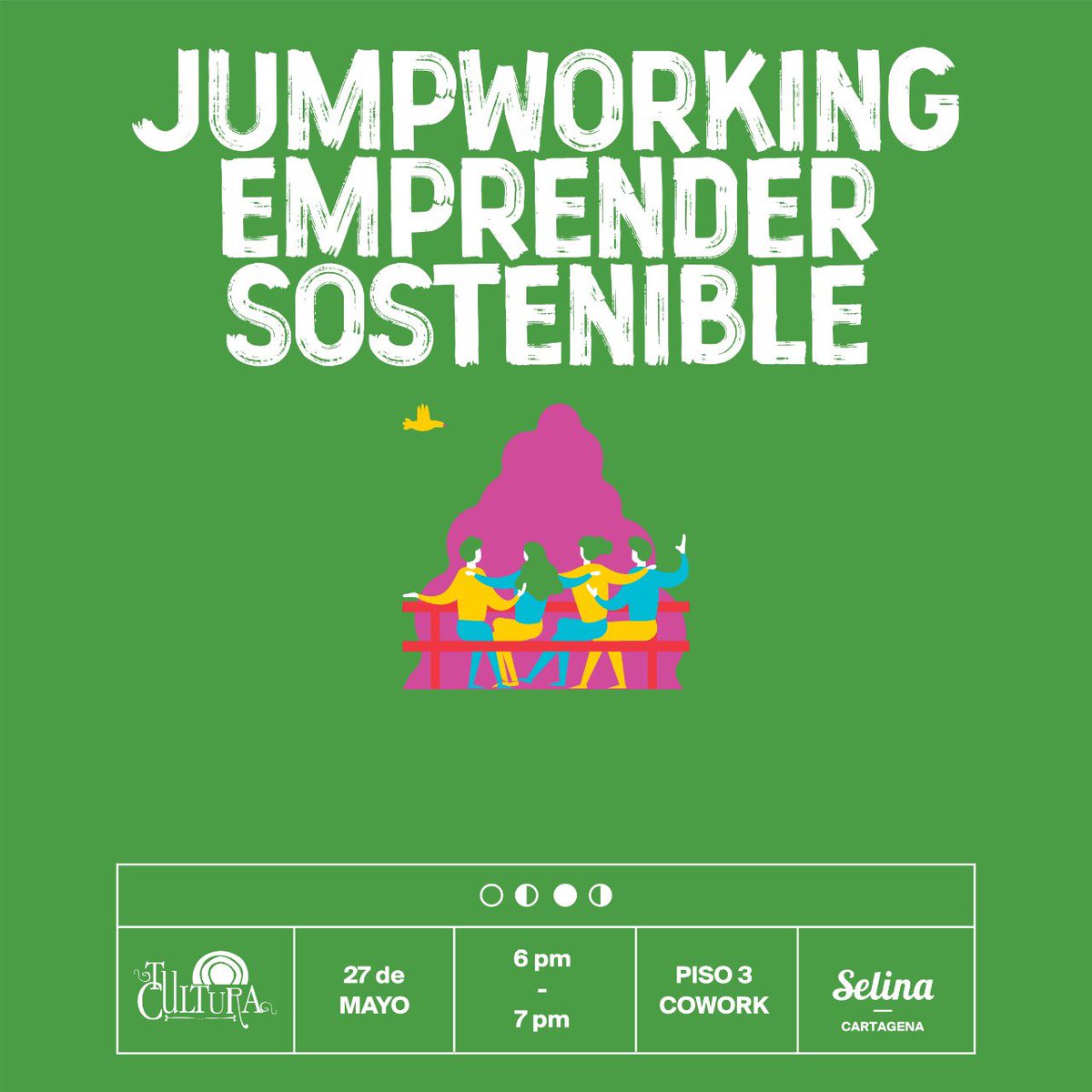 tuculturactg's tweet photo. Estamos listos para nuestro #Jumpworking esta semana. Emprender Sostenible, el único futuro. Con todos los protocolos de seguridad.😷 #DesarrolloSostenible #CartagenaSostenible #Jumpworking @AnatoNorccidnte @CorpoturismoCTG @Ipcc_Cartagena @EPACartagena https://t.co/zsDdTDy2rQ