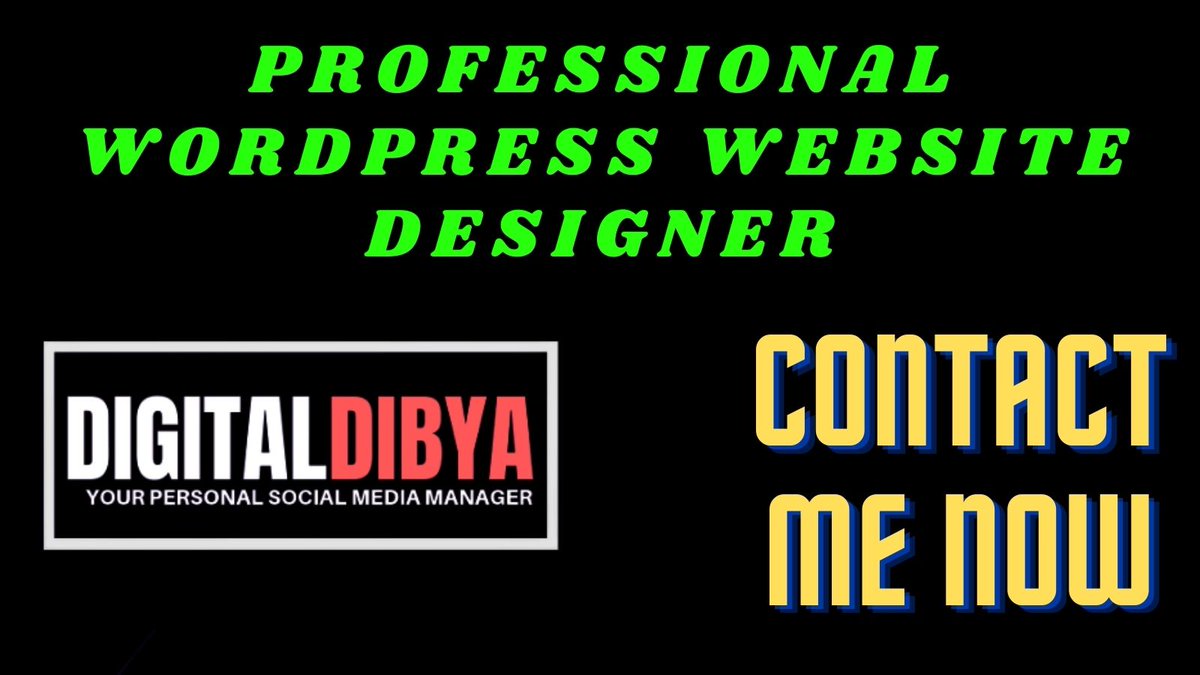 If you need a professional WordPress designer then this post is very helpful to you. I am a professional WordPress website designer. I will design a website to the client's demands. Click on the link below and hire me. fiverr.com/s2/0e8027e4f1
