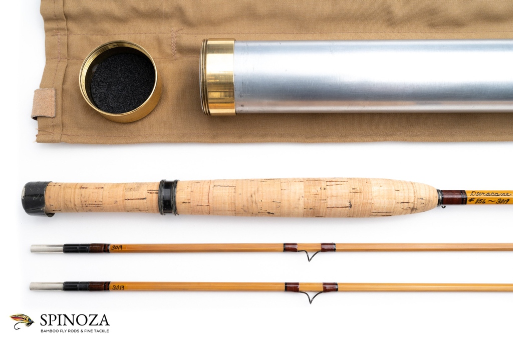 SpinozaRodCo's tweet photo. A nice Leonard Duracane fly rod, 8'6", 2-piece, 2-tips, built for a #6 line. Serial number #3019. 3.9 ounces. 1975 or 1976 manufacture date. Good used condition.

https://t.co/uiuKp2DHtn

#flyfishing #fishing #bamboo #bambooflyrod #bambooflyrods #flyrods #trout  #fishbamboo https://t.co/7b5MQ1siLY