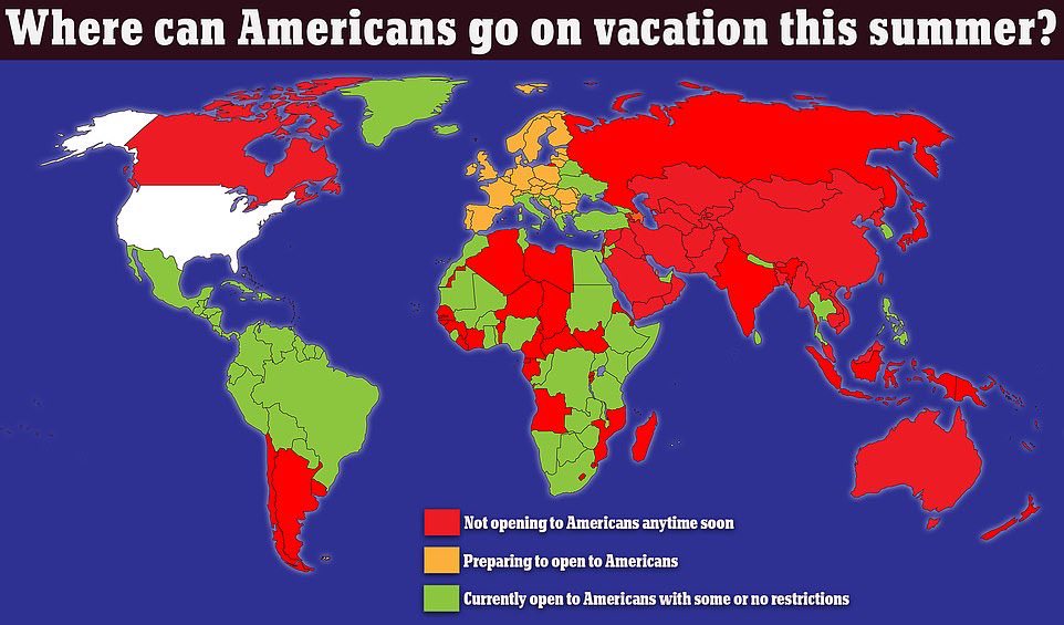 JackPosobiec's tweet image. MAP BREAK 

Where can Americans go this summer?
