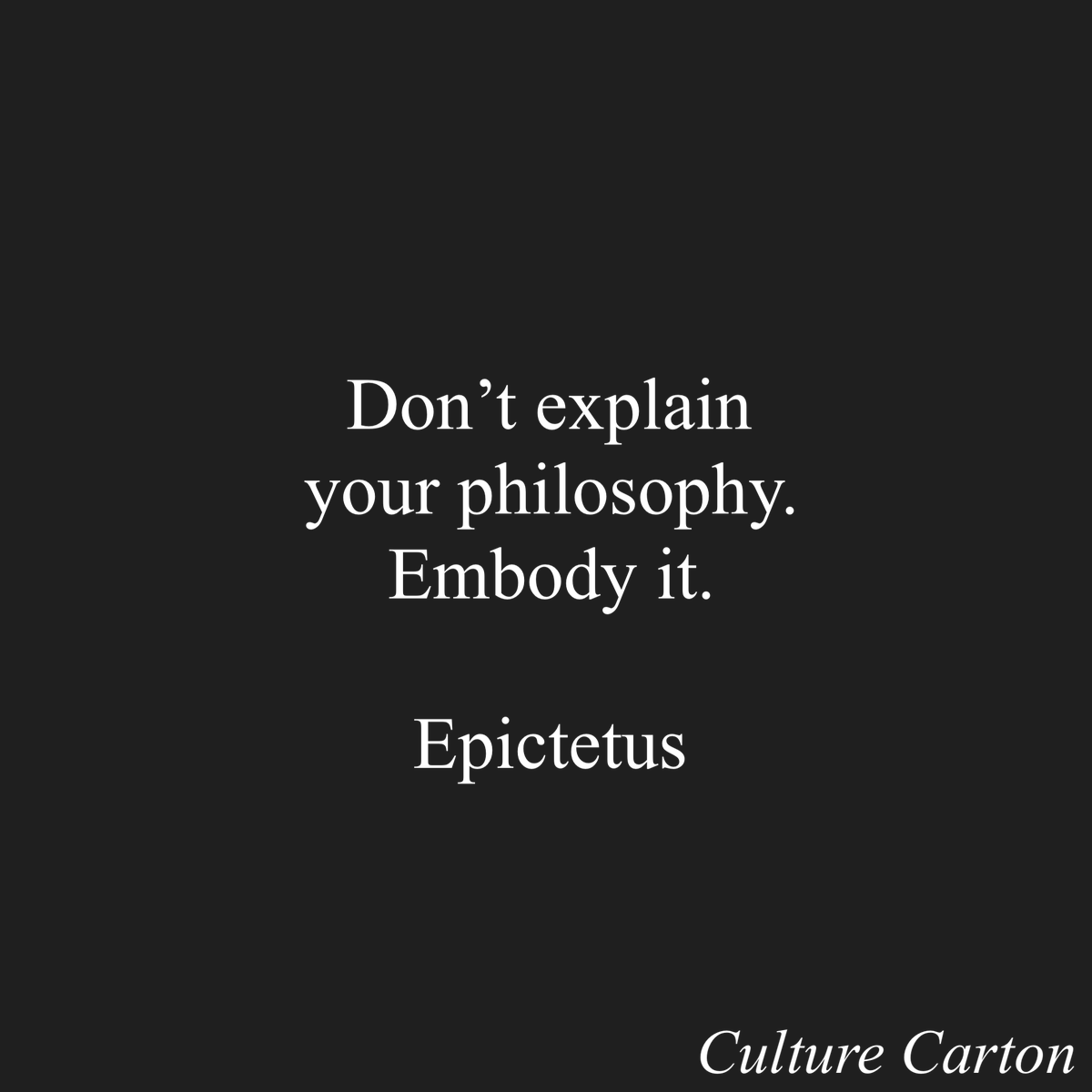 CultureCarton's tweet photo. Monday Motivation.
https://t.co/JqYdLbpW5o

#CultureCarton #MondayMotivation #QuoteOfTheDay #Stocism #Motivation #Inspiration https://t.co/FEDtLzy6RT