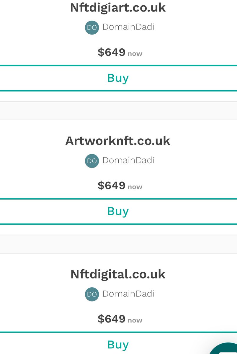 DomainDadi's tweet photo. #NFT #Domains for sale.
listed on @Undeveloped @Sedo @afternic
#NFTCommunity #NFTDomains #NFTDomain #NFTArt #NFTArtist #NFTs #NFTx #NFTz #PremiumDomains #DigitalGallery #NFTGallery #DotCoDotUk #Artwork #Artist #NFTCollector #NFTTwitter #NFTCollectibles #DomainTwitter https://t.co/0EtqoKilVZ