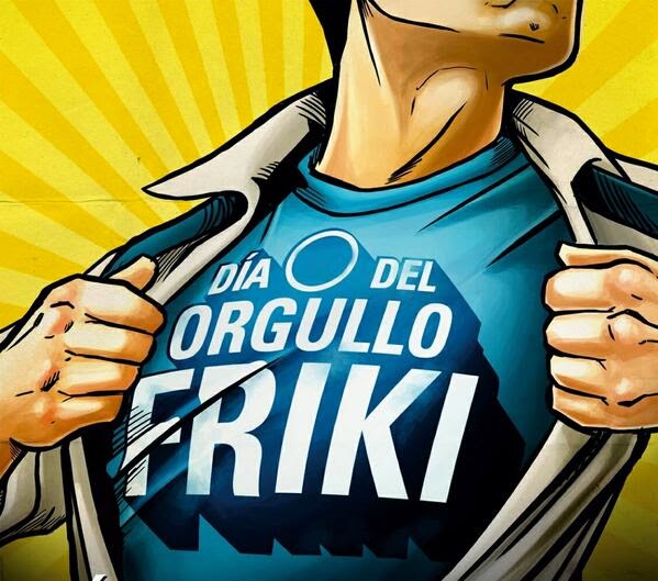 VGarcy2's tweet photo. Amiguis, ha llegado nuestro día. El día en el que gritamos al mundo que somos frikis y que estamos orgullosos. Que no cambiaremos nuestra personalidad y que la palabra "friki" no es ningún insulto. 
Feliz #DíaDelOrgulloFriki mis panas! https://t.co/jYnjvDixpv