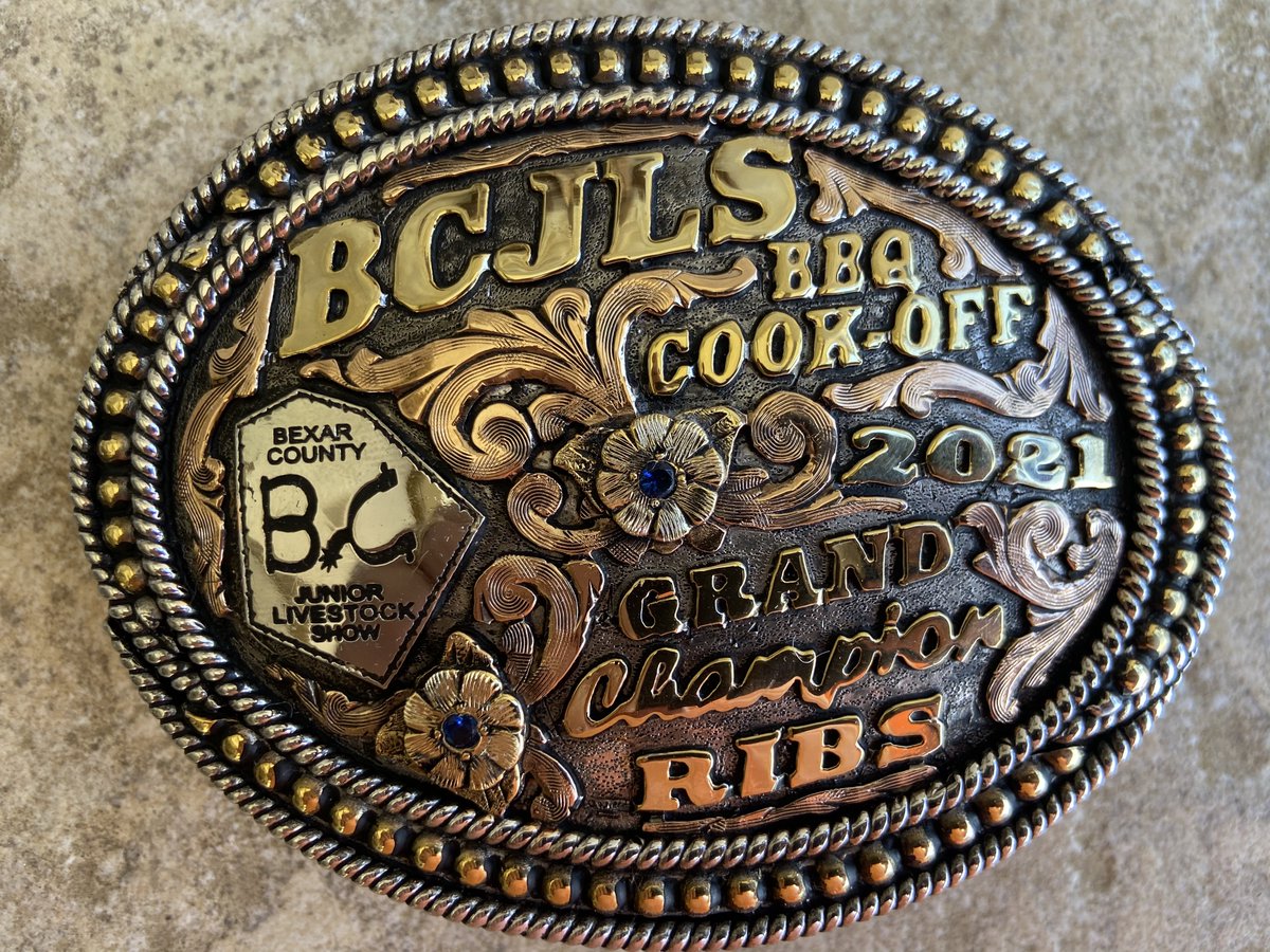 GoodLifeBBQ's tweet photo. Getting back into the old routines. Made some adjustments to our ribs, and we made it back to the winner's circle in our third competition of the year --- the Bexar County Jr. Livestock Show! https://t.co/DuWd1gHyk5