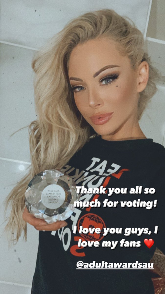 IsabelleDeltore's tweet image. Australian Pornstar of The Year 2021!  Thank you to everyone who voted, you guys are amazing ❤️
@adultawardsau