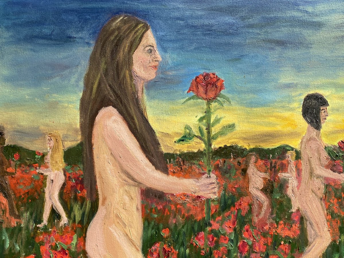 MakeThePiece's tweet photo. New work finished! Title: All Blood Runs Red. Size H 120 cm x W 150 cm x D 4 cm Medium Oil paint on canvas #oilpaint #artwork #artistsontwitter #artist #artshare https://t.co/QdpHWluhsu