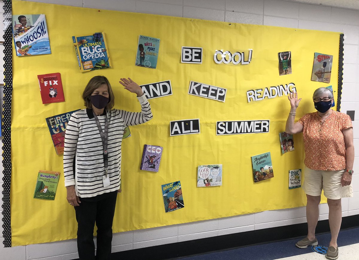 Last LMC Bulletin Board of the year remind S's to Be Cool and Read all Summer - and a goodbye from retiring Mrs. Wilson and I! <a href="/AHSD25Patton/">Patton Elementary</a> <a href="/ahsd25/">ArlingtonHeightsSD25</a>