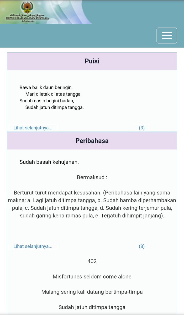 تويتر Ohcee على تويتر Bm Sudah Jatuh Ditimpa Tangga En Misfortunes Seldom Come Alone Cn 祸不单行 Situasi Covid19 Yg Smkn Meruncing Kemalangan Lrt Sudah Jatuh Ditimpa Tangga Kitajagakita Https T Co E72xusbzwc
