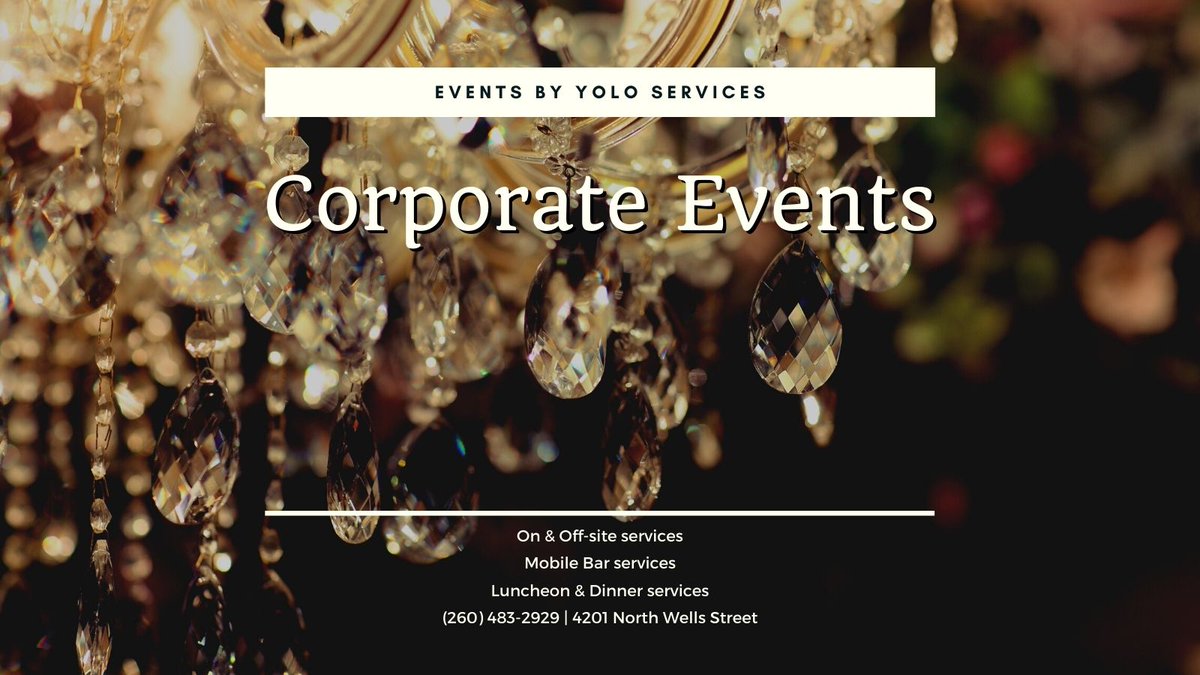 Weddings aren’t the only events we provide services for! Learn more about our corporate event services online at eventsbyyolo.com.

#cateringservices #onsitecatering #offsitecatering