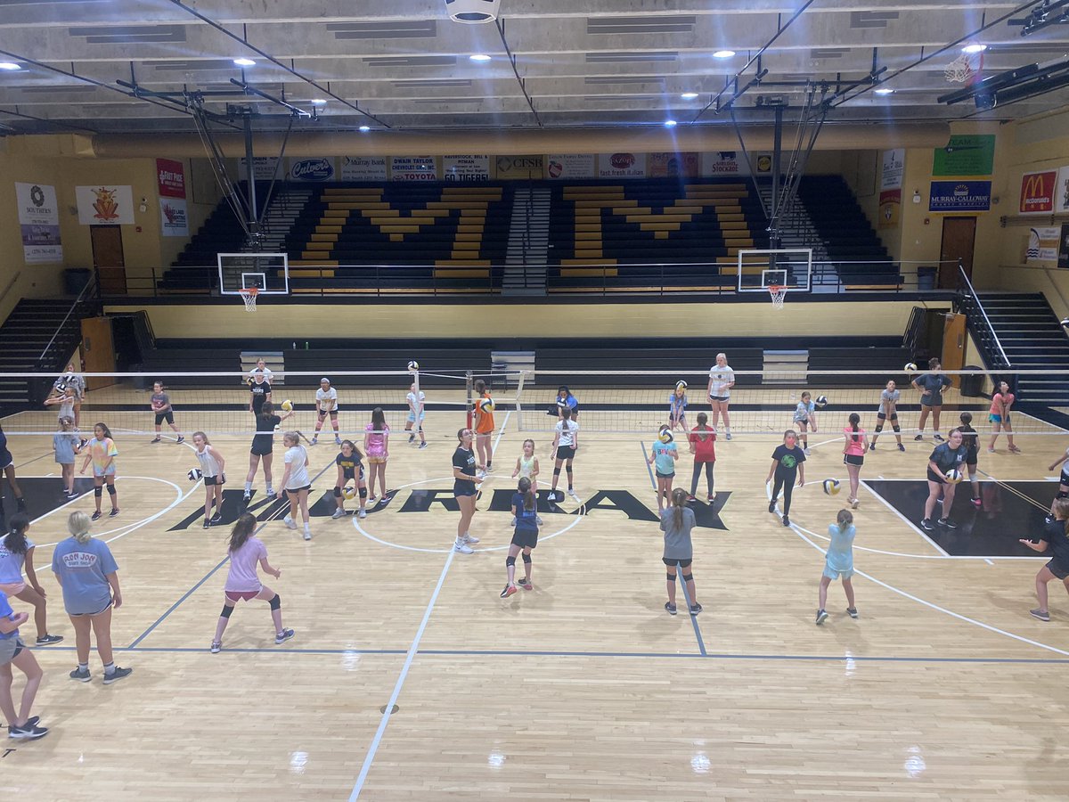 JennWestbrook22's tweet photo. Day 1 of camp!40 campers out learning and improving their volleyball skills! https://t.co/GyvQUW2lq0