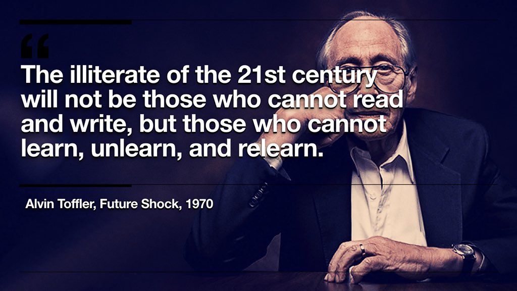 KaruNaidoo1412's tweet photo. We, as teachers, should be willing to adapt to change and be continuously learning if we wish to spark an interest of continous learning with our students. Learning never stops. #futuretrends https://t.co/pnxcWTPe4h