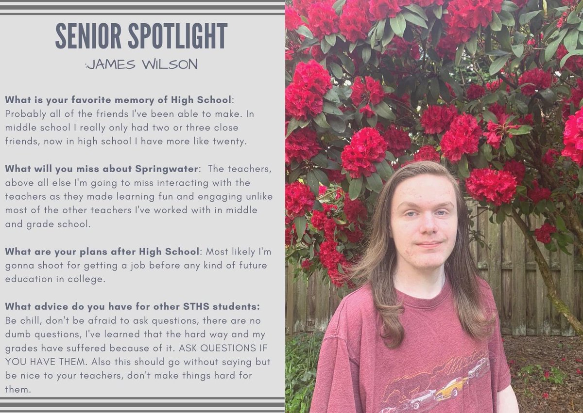 Congratulations James Wilson!  We are proud of you!