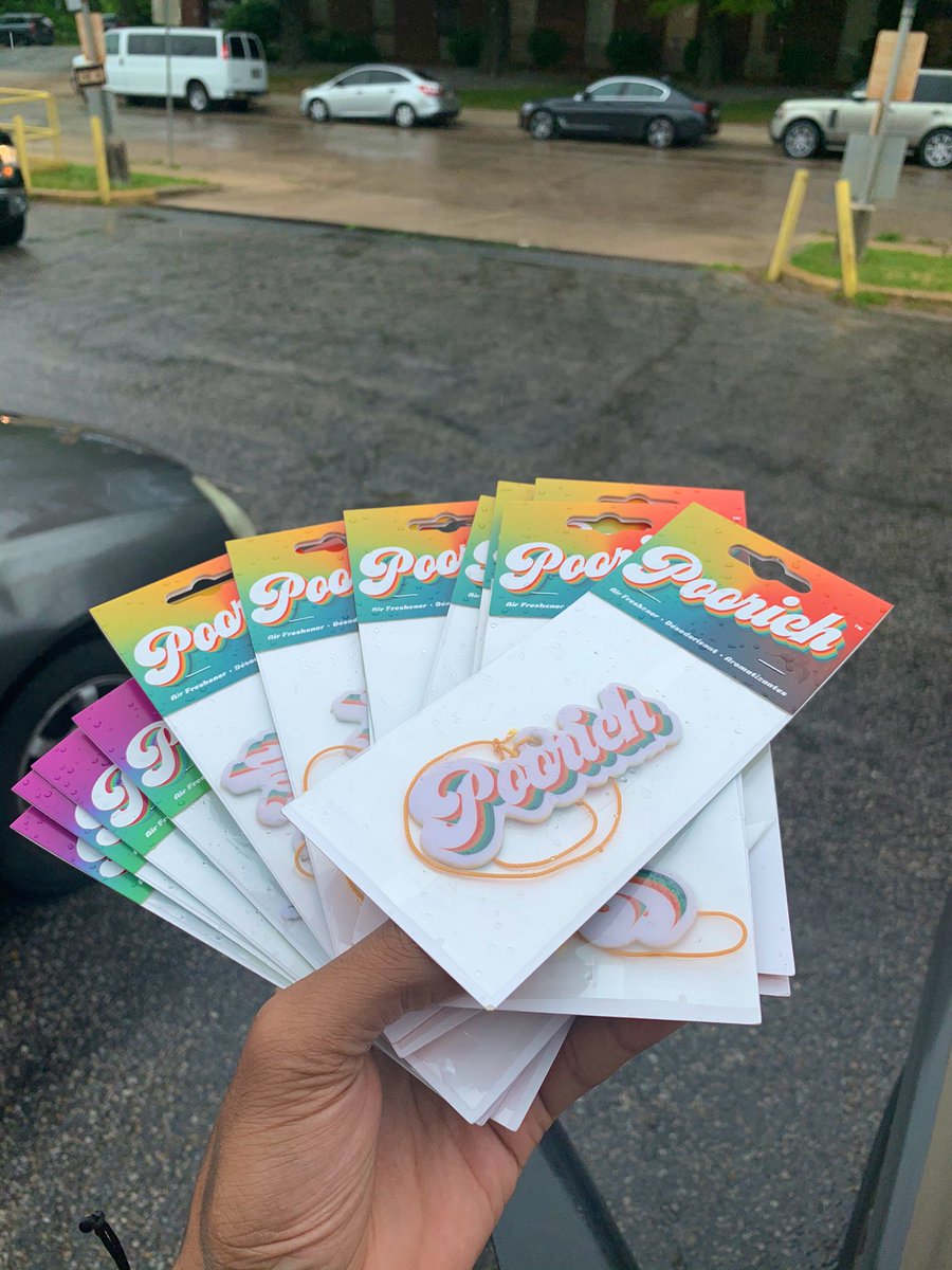 if u dnt know i have my own air fresheners thru my brand <a href="/poorichusa/">(poor•rich)</a> that will have your car smelling fantastic 🤣