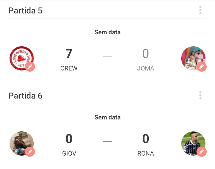 VULGAOTT's tweet photo. Grupo 3 - #PdA3
1 @jomarquesflores
2 @CreweAlexbr
3 @ronald_b24
4 @giovannimmt
6ª Rodada
@jomarquesflores x @giovannimmt
@ronald_b24 x @CreweAlexbr https://t.co/z6rs81NT3z